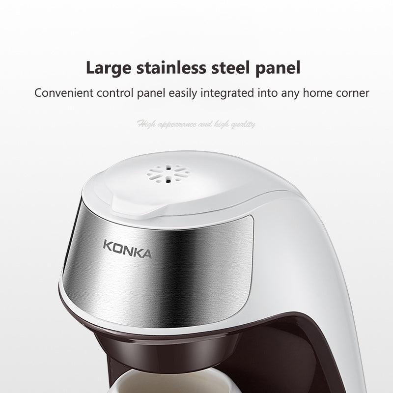 Mini Fully Automatic Coffee Maker – Portable Drip Coffee Machine with Ceramic Cup