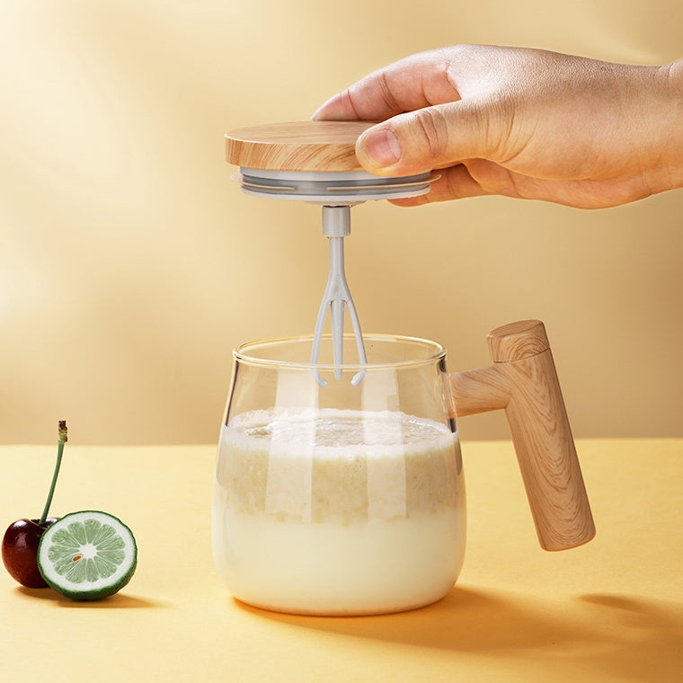 Self-Stirring Electric Coffee Mug – Automatic Mixing Glass Cup for Coffee, Tea & More