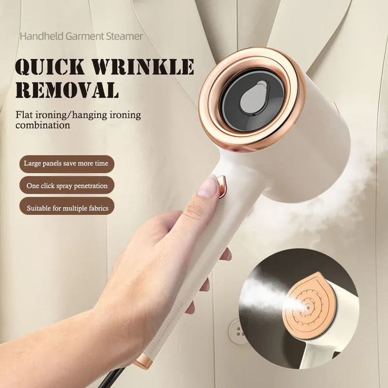 Comfy Portable Handheld Garment Steamer – Travel Clothes Iron with Visual Water Tank