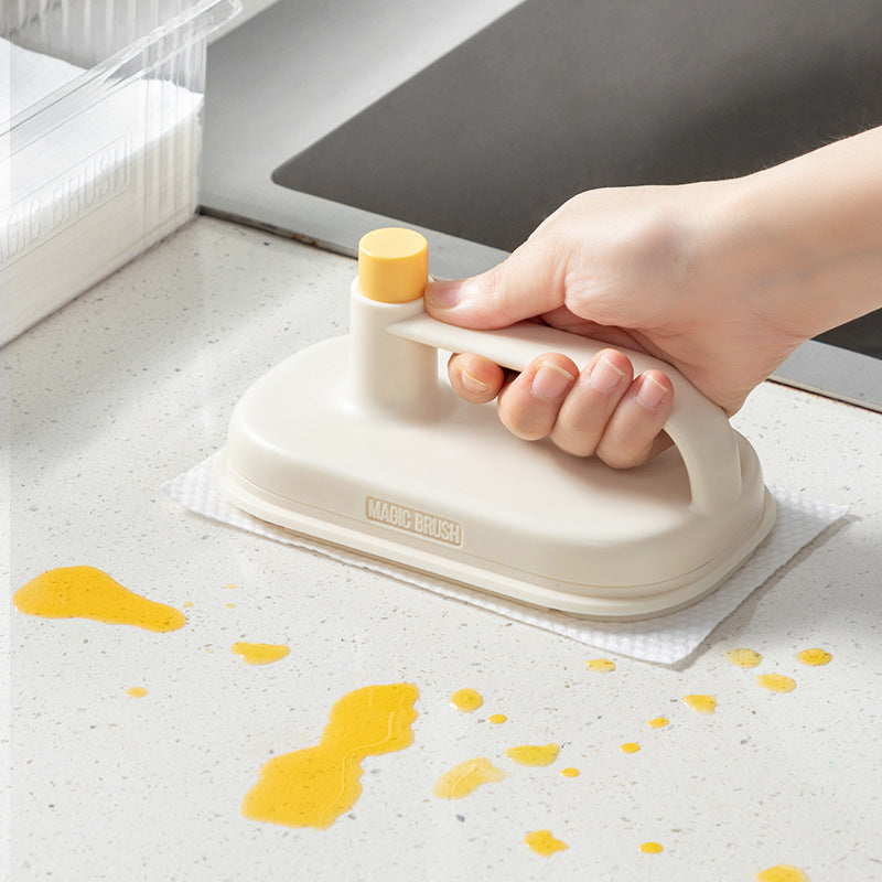 Magic Cleaning Brush with 50 Disposable Rags – Multi-Purpose Dusting Tool