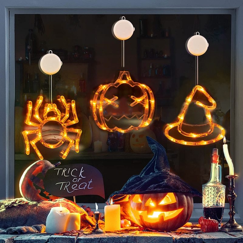 Halloween Window Hanging LED Lights