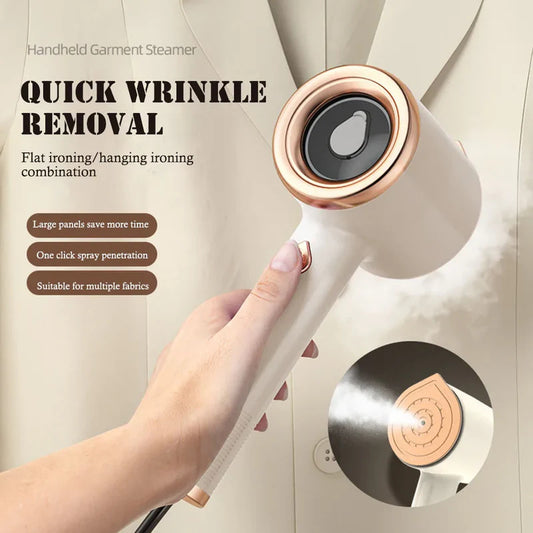 Comfy Portable Handheld Garment Steamer – Travel Clothes Iron with Visual Water Tank